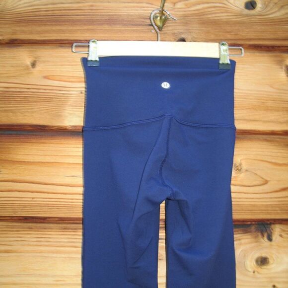 Lululemon Wunder Under Pant (Hi-Rise) (Tech Mesh) Hero Blue 2 - Picture 8 of 10